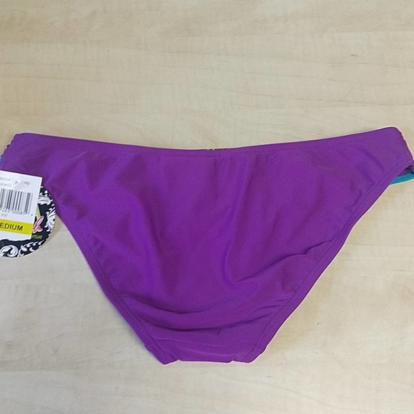 Becca Paisley Band Hipster Swim Bikini Bottom M - Picture 3 of 8